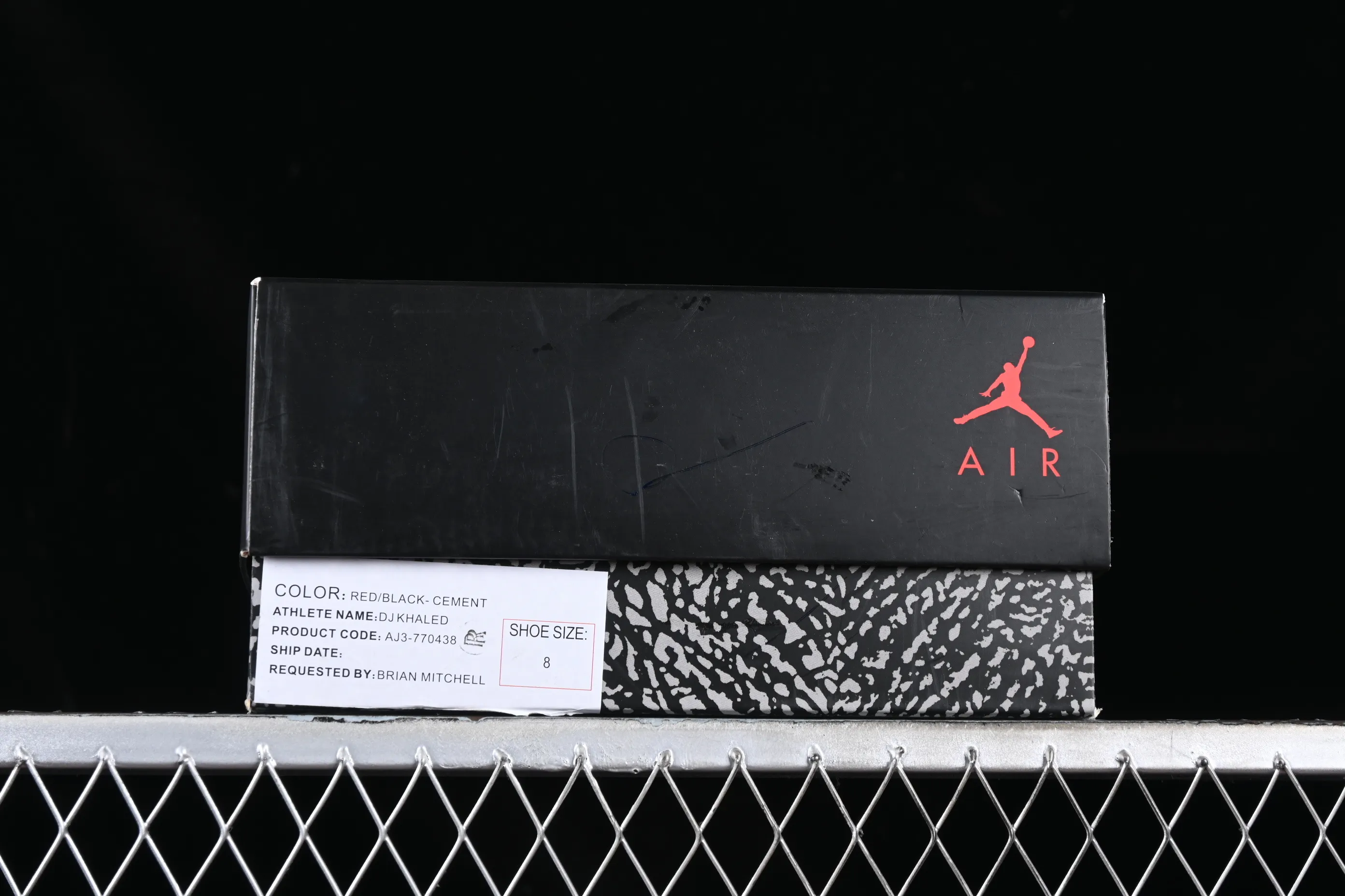 All categories Air Jordan Jordan series basketball shoes Air Jordan 3 DJ Khaled x Air Jordan 3 AJ3 Joe 3 joint model bright red AJ3-770438
